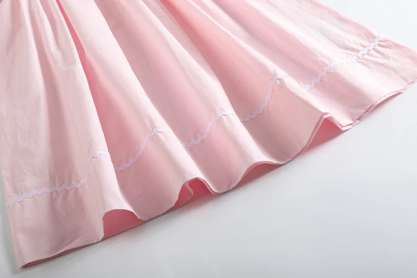 Light Pink Daisy Smocked Dress