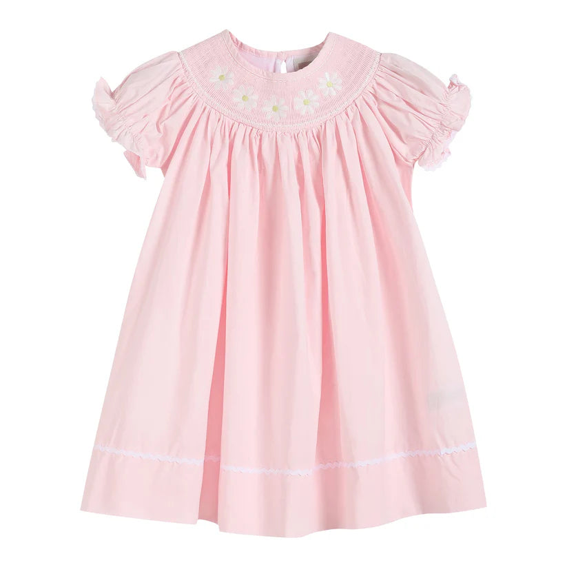 Light Pink Daisy Smocked Dress