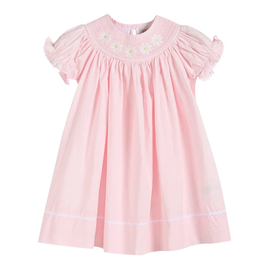 Light Pink Daisy Smocked Dress