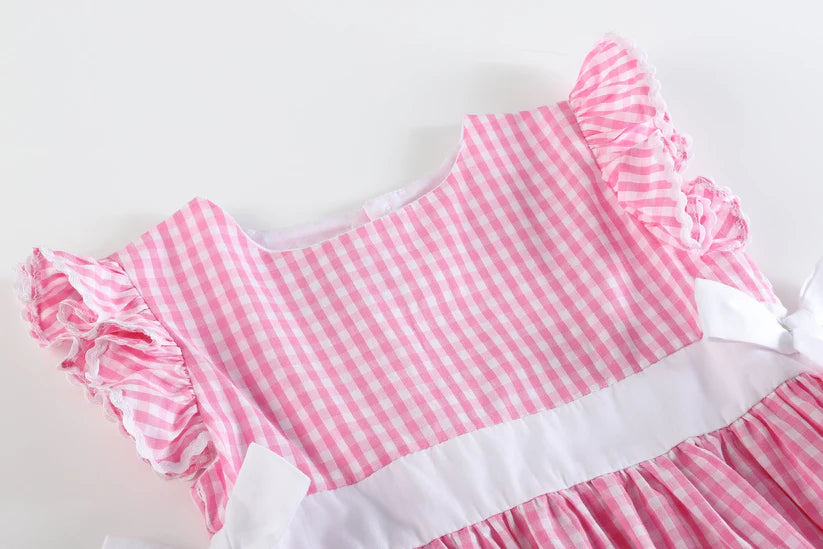 Light Pink Gingham Dress