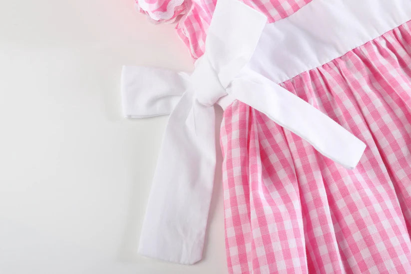 Light Pink Gingham Dress