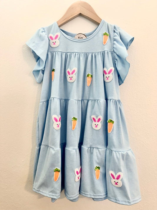 Blue Bunny Sequin Dress