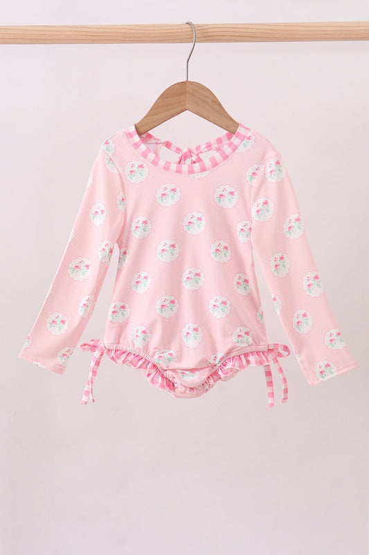 Pink Flower Rashguard