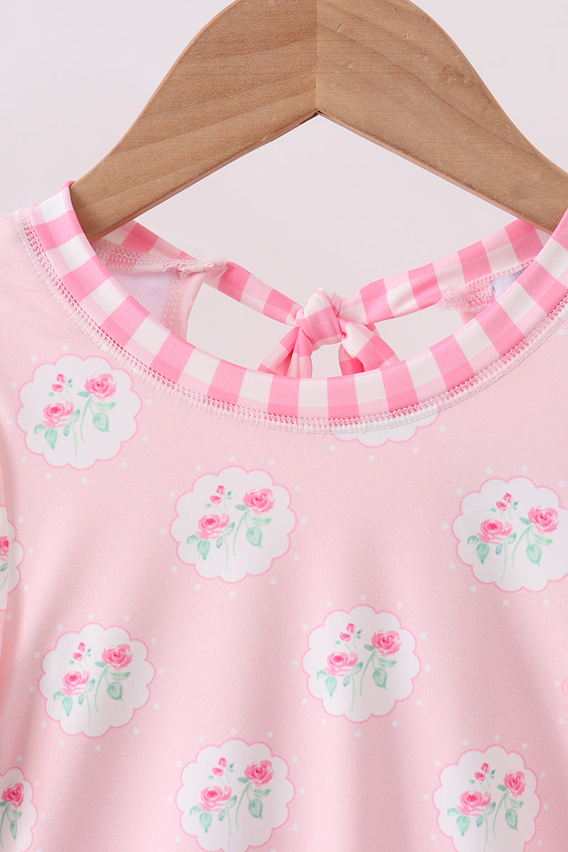Pink Flower Rashguard