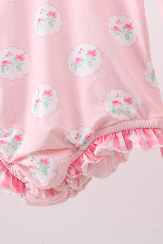 Pink Flower Rashguard
